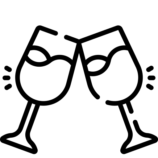 picto de deux verres qui trinquent