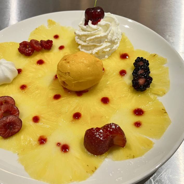 carpaccio d'ananas